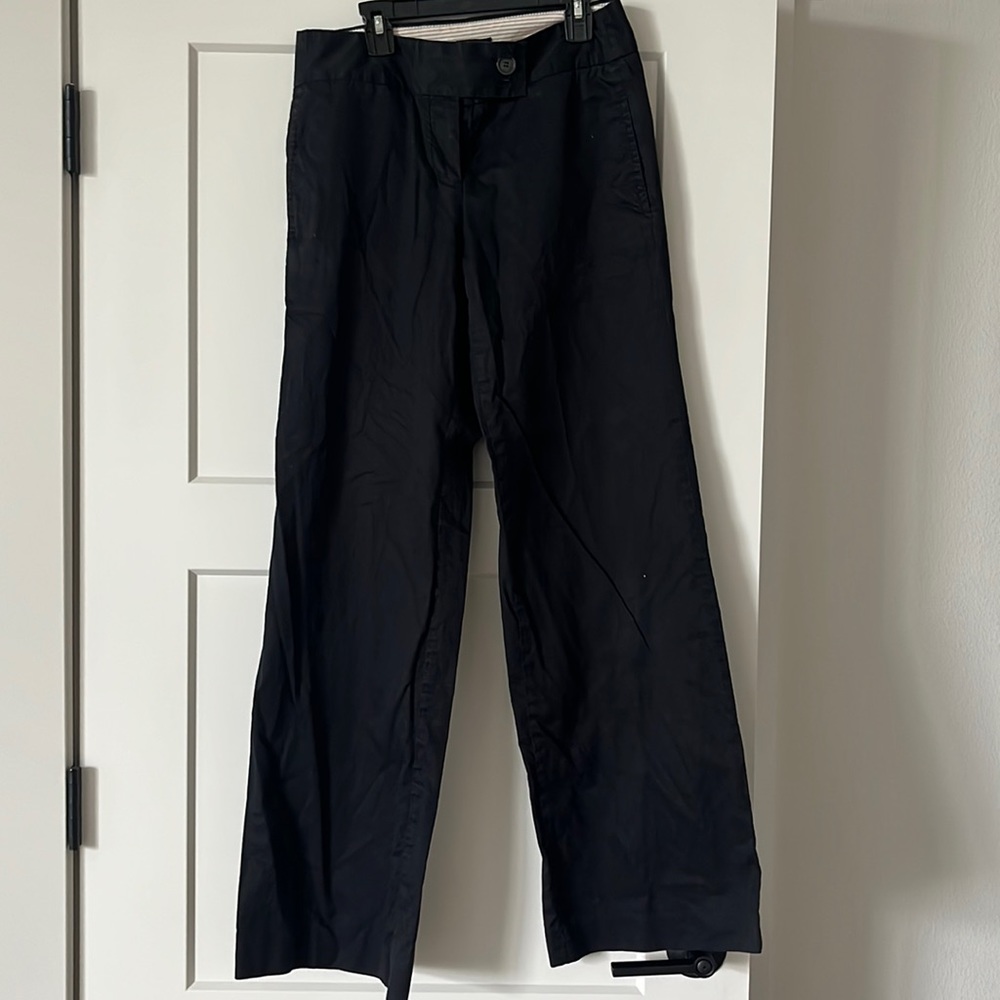 Wide leg low rise jcrew dress pants
